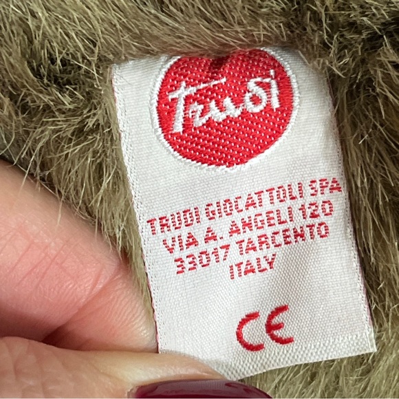 Jumbo TRUDI FUZZY BROWN 21” Teddy BEAR STAND UP Stuffed Animal Plush ITALY DAKIN - Picture 2 of 16